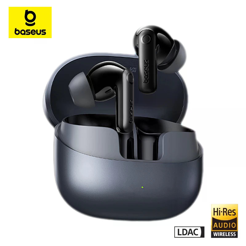 Baseus Bass BP1 Pro หูฟัง TWS ไร้สายบลูทูธ 6.0 หูฟัง Adaptive Active Noise Cancelling Headphopnes LD