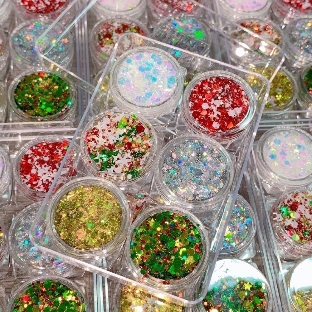 กลิตเตอร์แต่งหน้า 6สี เจลกากเพรช ตกแต่งตา สีสันสดใส - รูปที่ 3