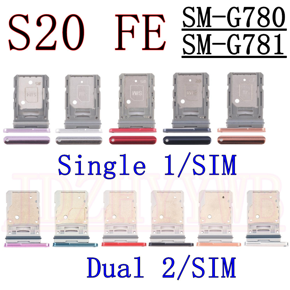 Dual Single Chip ซิมการ์ดถาดสําหรับ Samsung Galaxy S20 FE S20FE 5G G780F G780G G781V G781B G781N โทร