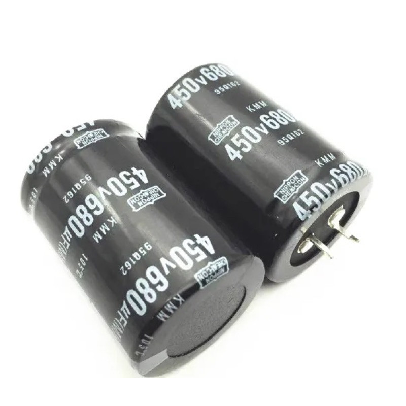 1ชิ้น680UF 450V 680MFD 450WV ตัวเก็บประจุอลูมิเนียมอิเล็กโทรไลติก35*50มม. 680uf450v 680mf450v เรเดีย