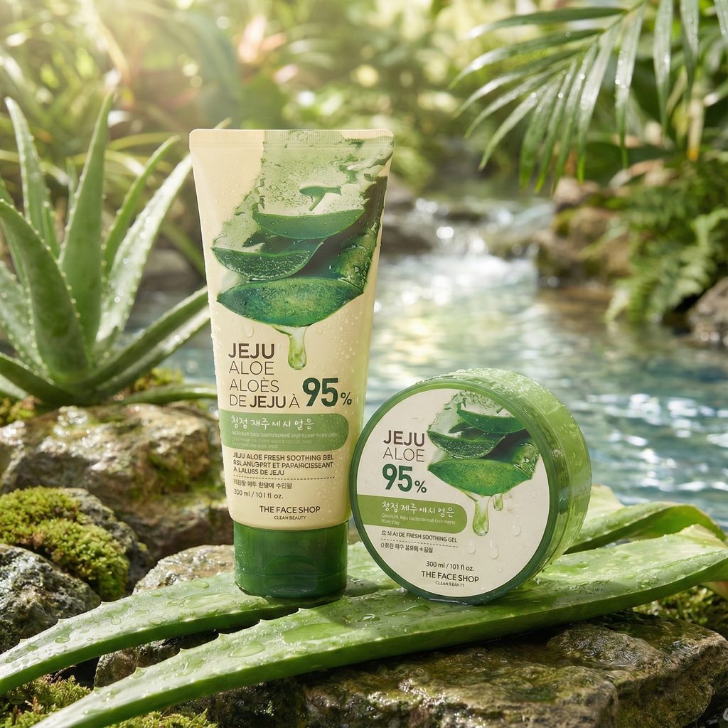 The Jeju Fresh Aloe Soothing Gel 99% ขนาด 300 ml.