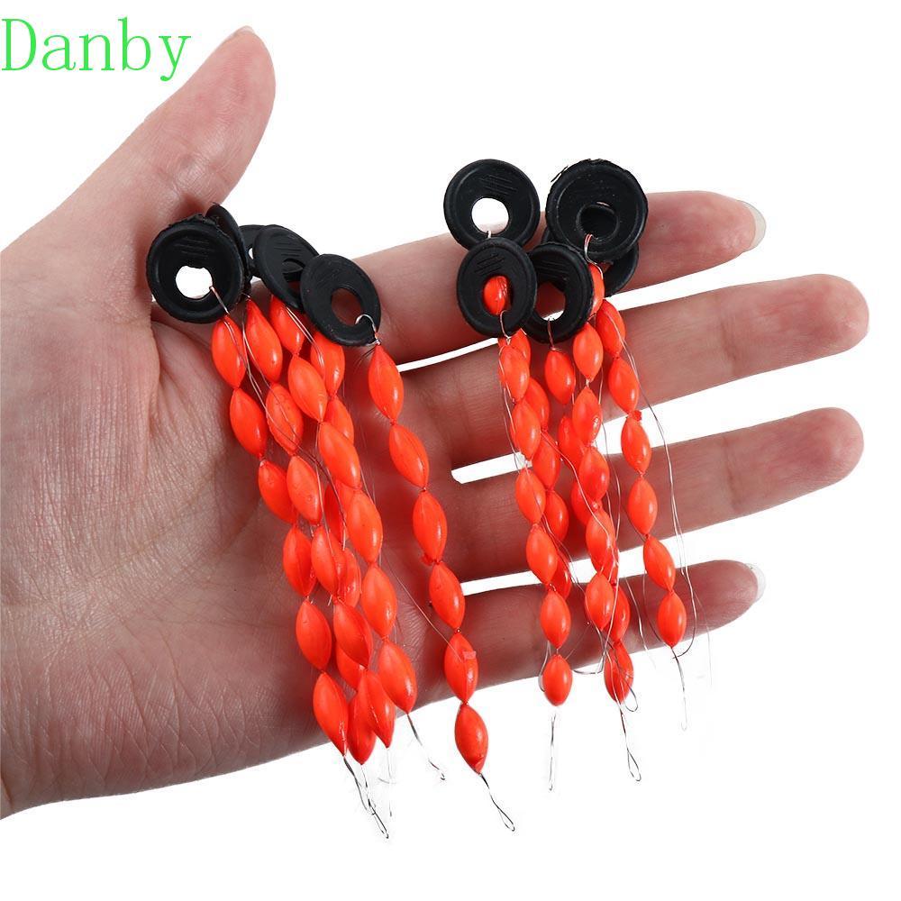DANBY ประเภทสตริงตกปลาลอยตกปลา 30 ชิ้น/5 แพ็คตกปลาทุ่นลอยถั่วรูปไข่ตกปลาลอยรูปไข่ Stopper สายตกปลา S