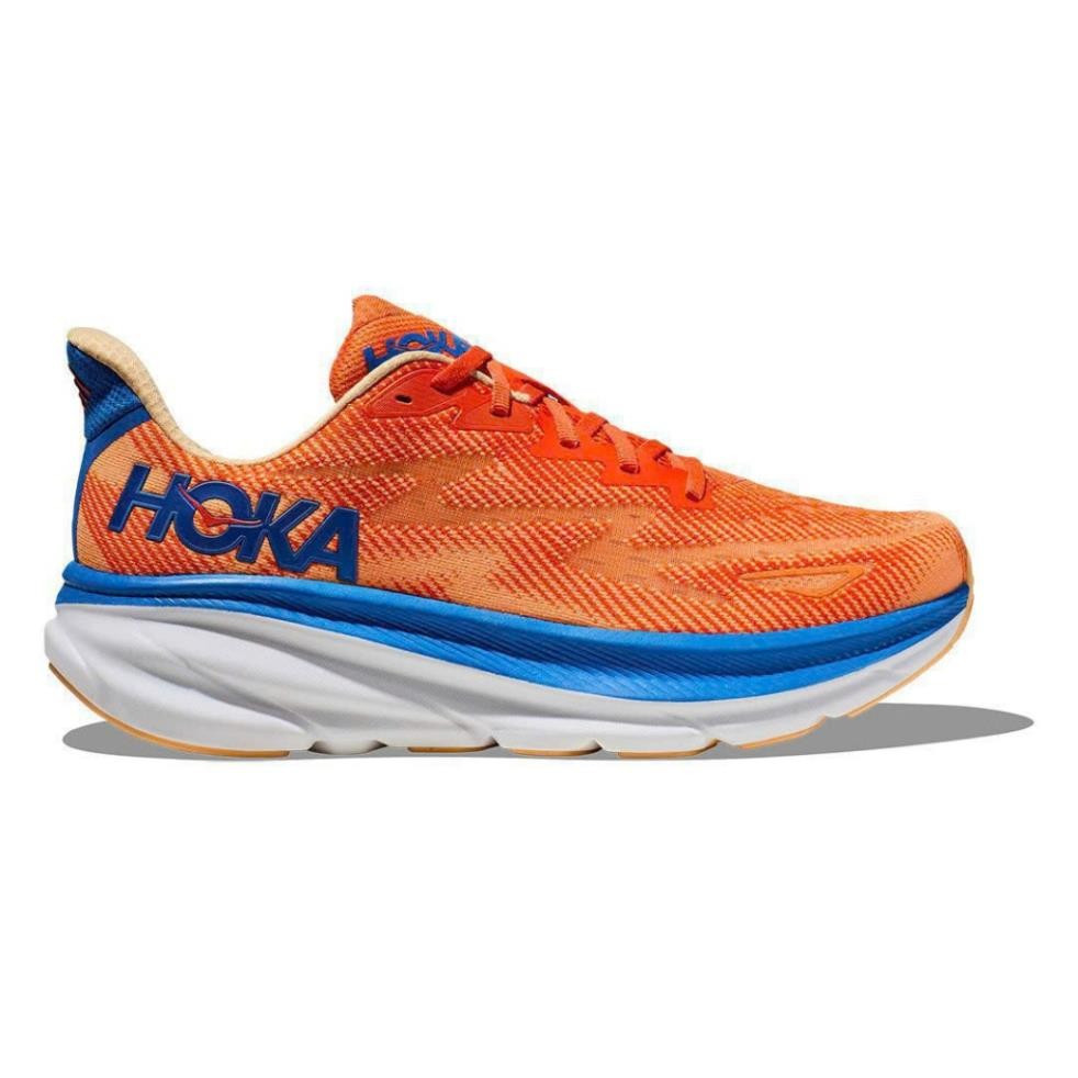 Giày Chíneh Hàng Hoka One Mens Trainers Clifton 9 Low-Top/Vibrant Orange Impala GODQ