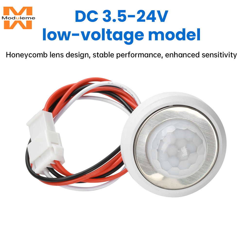 DC3.5-24V แรงดันไฟฟ้าต่ําปรับ DELAY ฝังอินฟราเรด Body Sensor สวิทช์อัตโนมัติการตรวจจับปรับ DELAY Mot