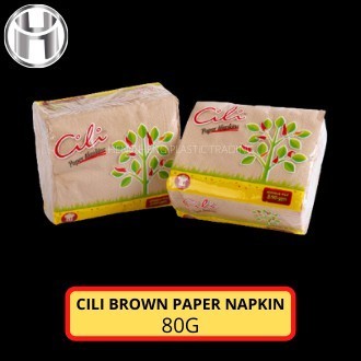 HENG HENG - CILI BROWN PAPER NAPKIN / KERTAS LAPIK / TISSUE PAPER / TISSUE NAPKIN - 80G