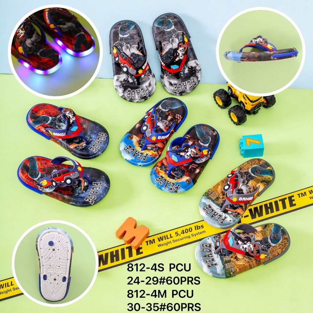 รองเท้าแตะสําหรับเด็กผู้ชาย Peace Super Hero Character 812-4S