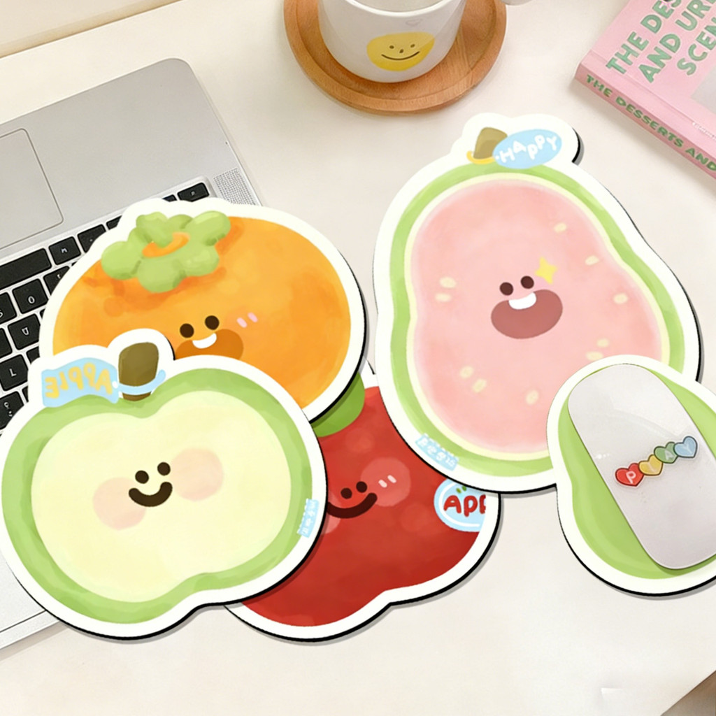 แผ่นรองเมาส์แอปเปิ้ลน่ารักลื่นสร้างสรรค์สนุกแผ่นรองเมาส์เล่นเกมสํานักงาน