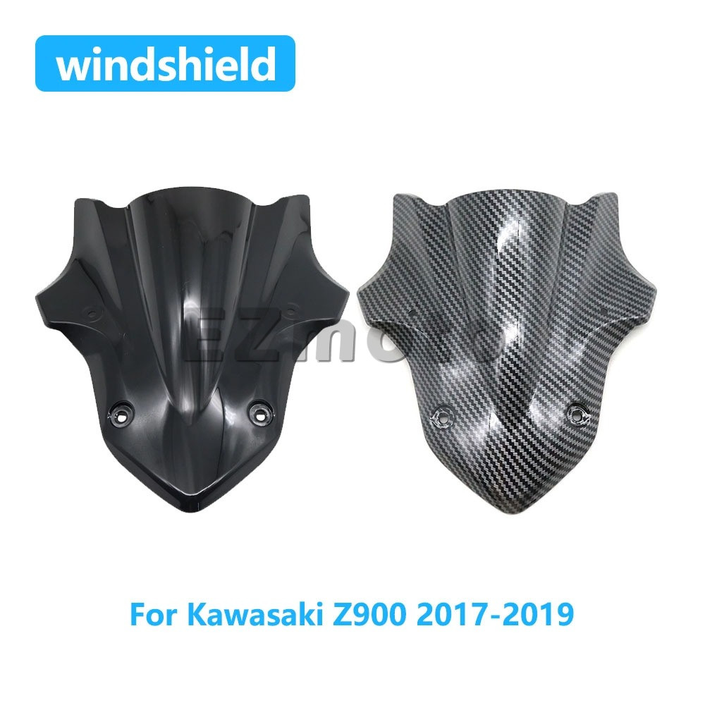 สําหรับ Kawasaki Z900 Z 900 2017 2018 2019 อุปกรณ์เสริมรถจักรยานยนต์กระจกกระจกหน้าจอลม Deflectors