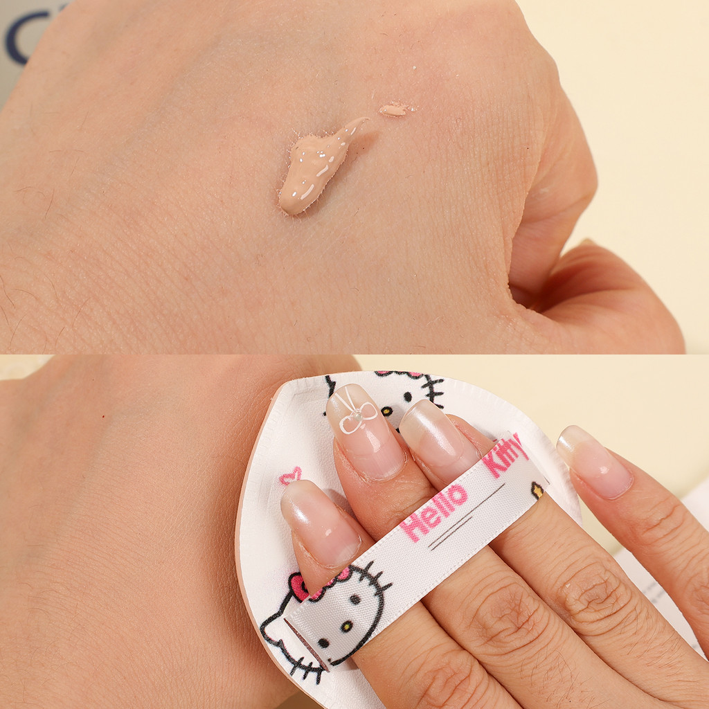 [3-5วันมาถึง] 1/3เซ็ตเบาะลมแป้งพัฟแต่งหน้าฟองน้ําพร้อมเคส,น่ารักแมวออกแบบนุ่มเครื่องปั่นเครื่องสําอาง,เนื้อปุยมาร์ชเมลโล่,เดินทางแบบพกพานํามาใช้ใหม่ชุ - รูปที่ 3