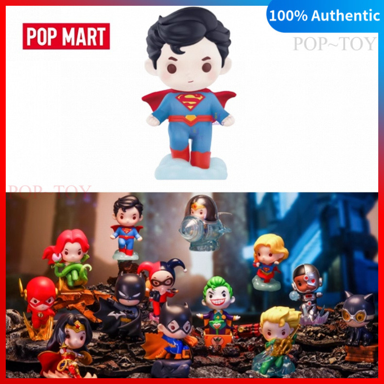 POPMART DC Justice League Cute Figures Series pop mart blind box figures gift