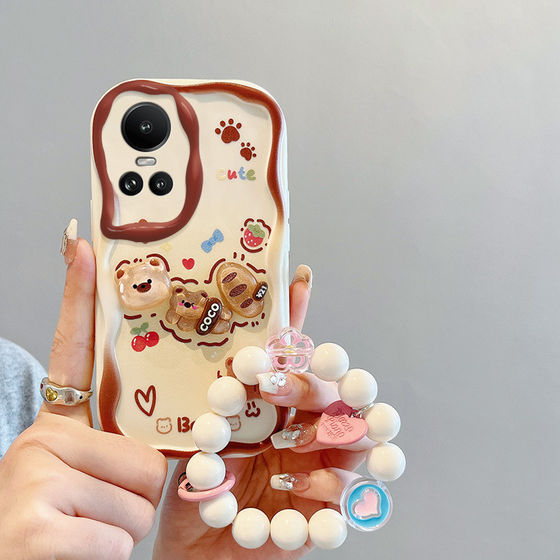 เคส For Oppo Reno 10 5G TPU เคส BBNYGZ สไตล์ครีม 3D ตุ๊กตากรณีโทรศัพท์ใสที่มีหลายรูปแบบ. ราคา ถูกที่สุด ดีลบีเคเค แกลเลอรีภาพที่ 8