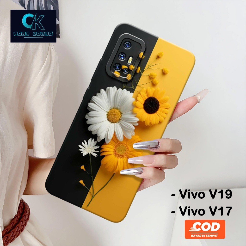 เคส HP ล่าสุด Vivo V19 / V17 - เคสแฟชั่น FLOWER - เคสยาง - เคส Vivo V19 / V17 ล่าสุด - เคส Vivo V19 