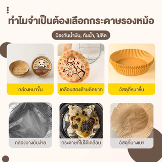 【Agate ของแท้】รองทอด กระดาษรองหม้อทอด ทนความร้อนสูง ไม่ติดและไม่ไหม้ ไม่มีสารเรืองแสง ทนต่อการฉีกขาด