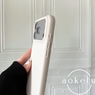 เหมาะสําหรับเคสโทรศัพท์ Apple 17 Promax iPhone 16 สีทึบเรียบง่าย 15 Pro ลายลิ้นจี่ 14 ความรู้สึกระดับพรีเมียม 13 รวมทุกอย่างป้องกันการตก pormax เคสนิ่ม TPU บางเฉียบ