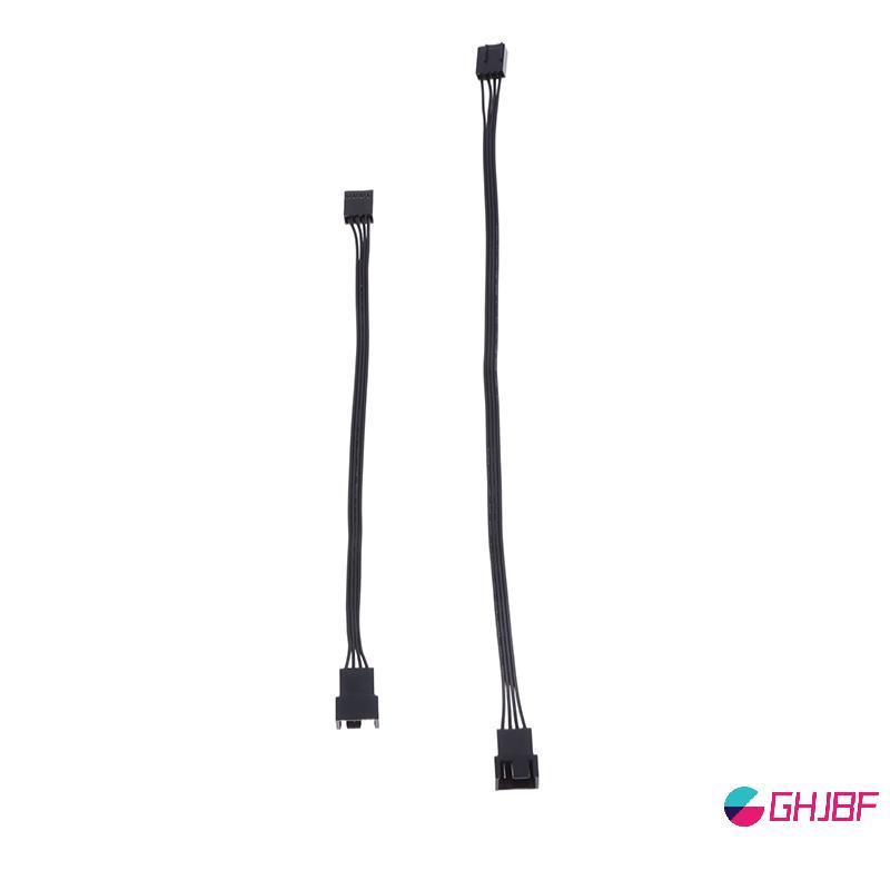 GHJBF] 5PCS 4Pin PWM CPU พัดลมสายไฟเชื่อมต่ออะแดปเตอร์พัดลมคอมพิวเตอร์เดิมสายไฟอุปกรณ์เสริม 24AWG สน