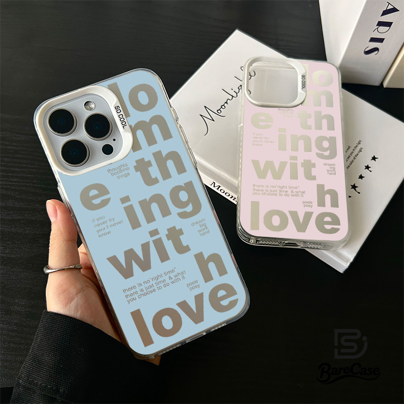 ทำบางสิ่งบางอย่างด้วยความรัก เคสไอโฟน 16 7Plus สำหรับIPhone 15 13 16 11 XR 12 14Pro Max 7 15 8 14 16 Plus XS X Max