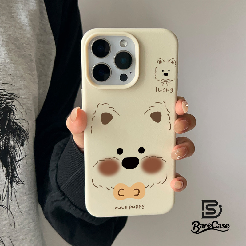 หนังคุณภาพดี นุ่มสบาย เหมาะสำหรับสัตว์เลี้ยงรูปสุนัข เคส IPhone 17 16 15 12 14 13 11 Pro Max 7 8 X 7Plus 15 16 Plus XS X