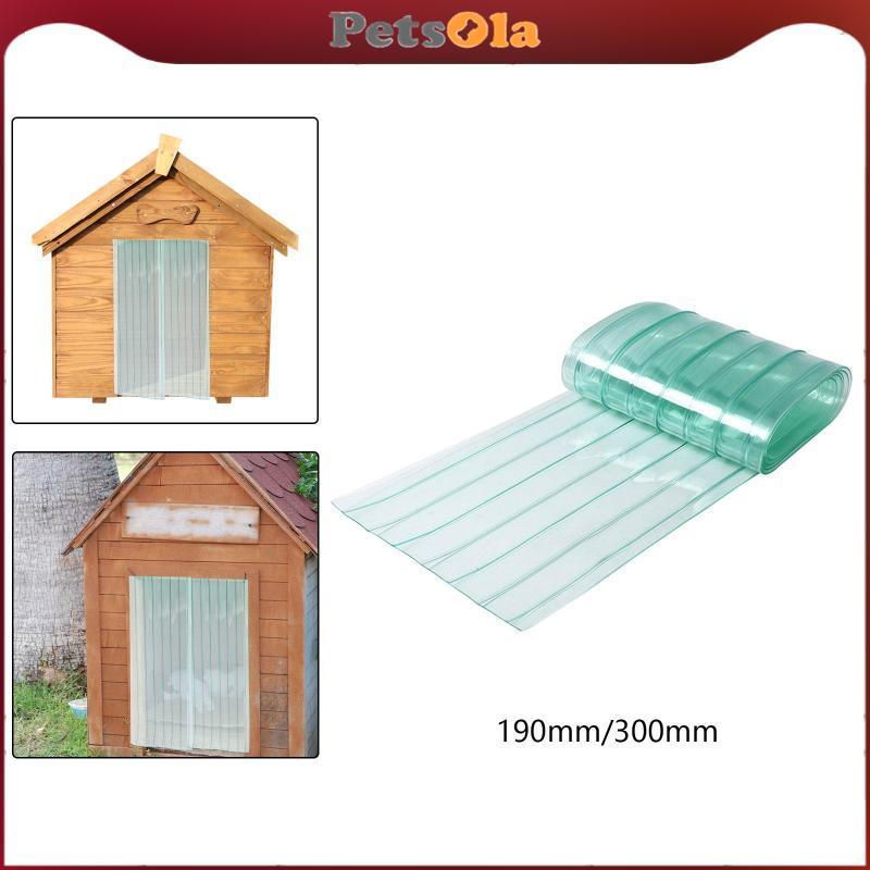 PETSOLA ม่านประตู PVC เปลี่ยนโปร่งใส Croppable สําหรับ DIY สุนัขหรือแมวประตูผลิตภัณฑ์สําหรับสัตว์เลี้ยง Kennel ความยาวประตู 1.5M แผ่นปิดประตู ราคา ถูกที่สุด ดีลบีเคเค แกลเลอรีภาพที่ 2