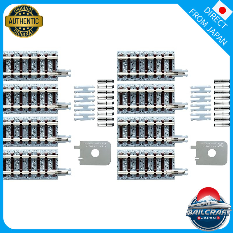 TOMIX N Scale Joint Rail S35-J F Set of 4 - Railroad Model Accessories