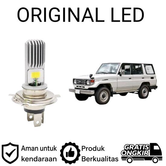 AM 2 ชิ้น H4 COB LED ไฟหน้าสําหรับ Toyota Land Cruiser BUNDERA