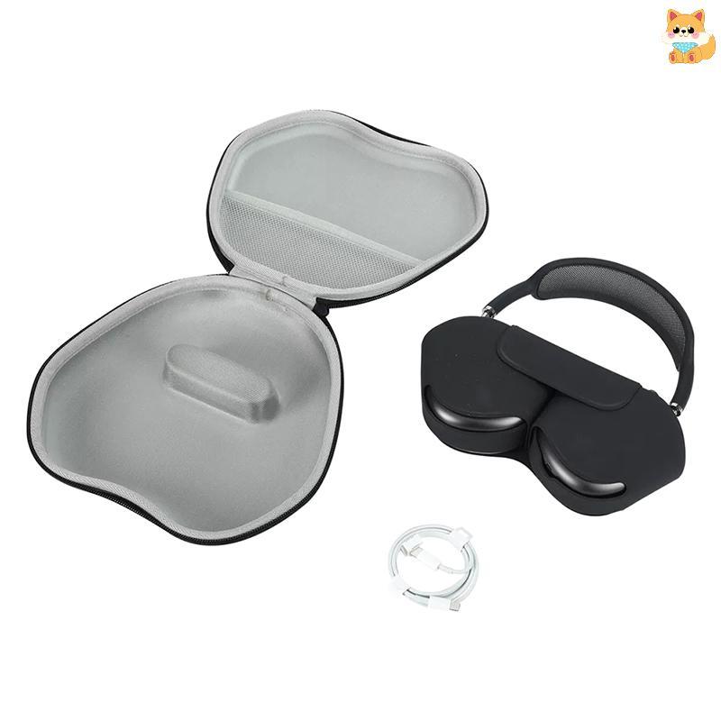 [VI] ใหม่ล่าสุด Hard Travel Carry Case กระเป๋าชุดหูฟังไร้สายฝาครอบป้องกันกล่อง Anti-Fall Shoproof หูฟังกระเป๋าเก็บสําหรับ AirPods Max หูฟัง TH