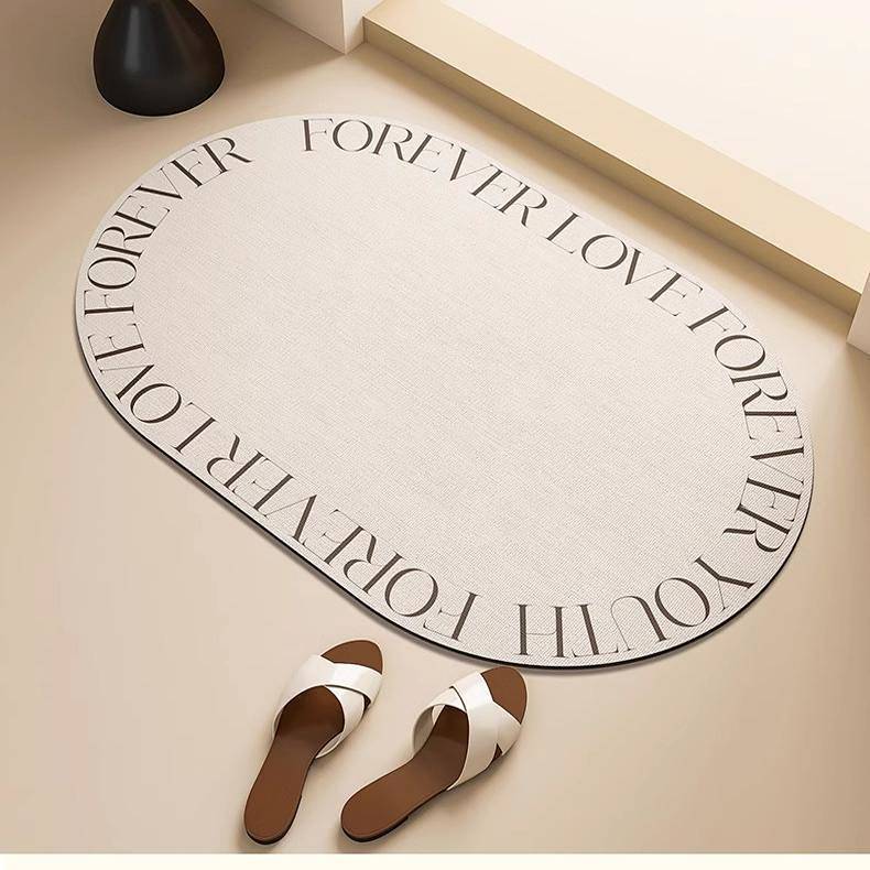 Diatom Ooze Water-Absorbing Quick-Drying Non-Slip Stain-Resistant Bathroom Entrance Floor Mat Diatom