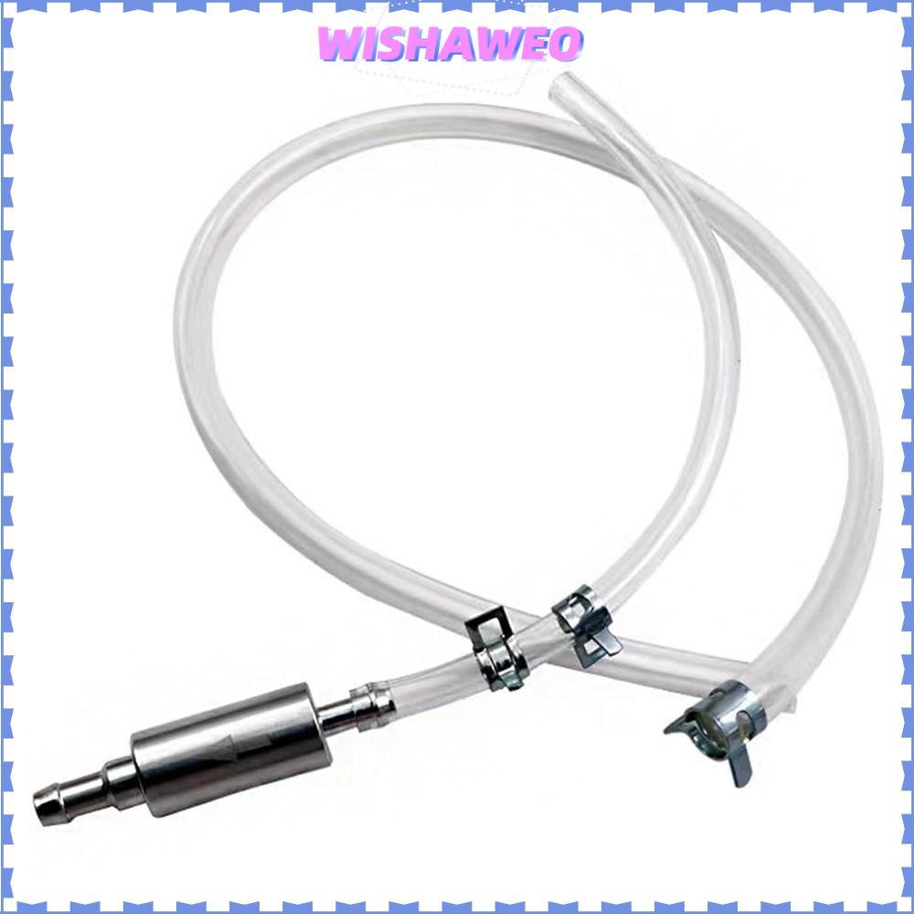 WISHAWEO ชุดไล่ลมเบรค, พร้อมคลิปโลหะ Universal เบรค Bleeder ท่อ, น้ํามันคุณภาพสูง Inlet/Outlet เครื่องมือเลือดออกสําหรับรถยนต์/รถจักรยานยนต์