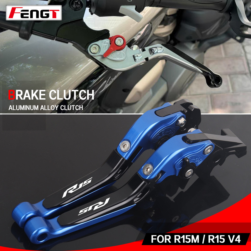 สําหรับYamaha YZF R15M / R15 V4 2022-2026 R15 Mรถจักรยานยนต์เบรคคันโยกคลัทช์ชุดปรับพับHandle Levers 