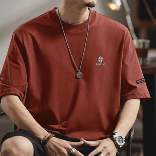 (จัดส่งตลอด 24 ชั่วโมง)Woo Right ผ้าคอตตอน100% เสื้อยืดผ้าฟอก oversize เสื้อคู่ลำลองทรงพิมพ์ล12