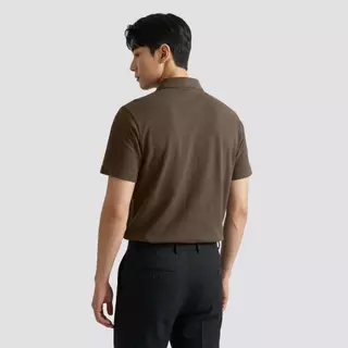 B&R เสื้อโปโลผู้ชาย งานปักประณีต รูปทรงเข้ารูป สีพื้น ธุรกิจเรียบง่าย หล่อ รุ่นใหม่ฤดูร้อน