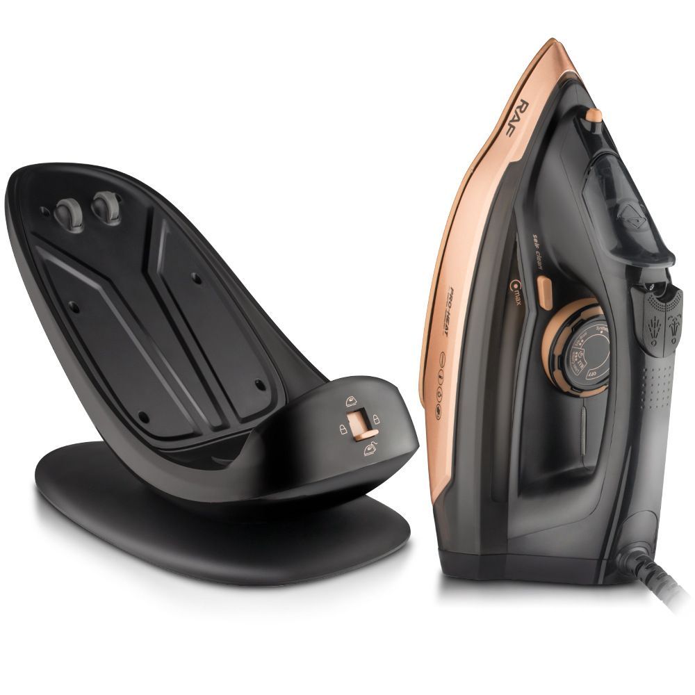 RAF เตารีดไอน้ำมาตรฐานยุโรป, เครื่องรีดผ้าแบบพกพา, ปรับอุณหภูมิได้สามระดับ, เตารีดไฟฟ้ากำลังสูงแบบใช