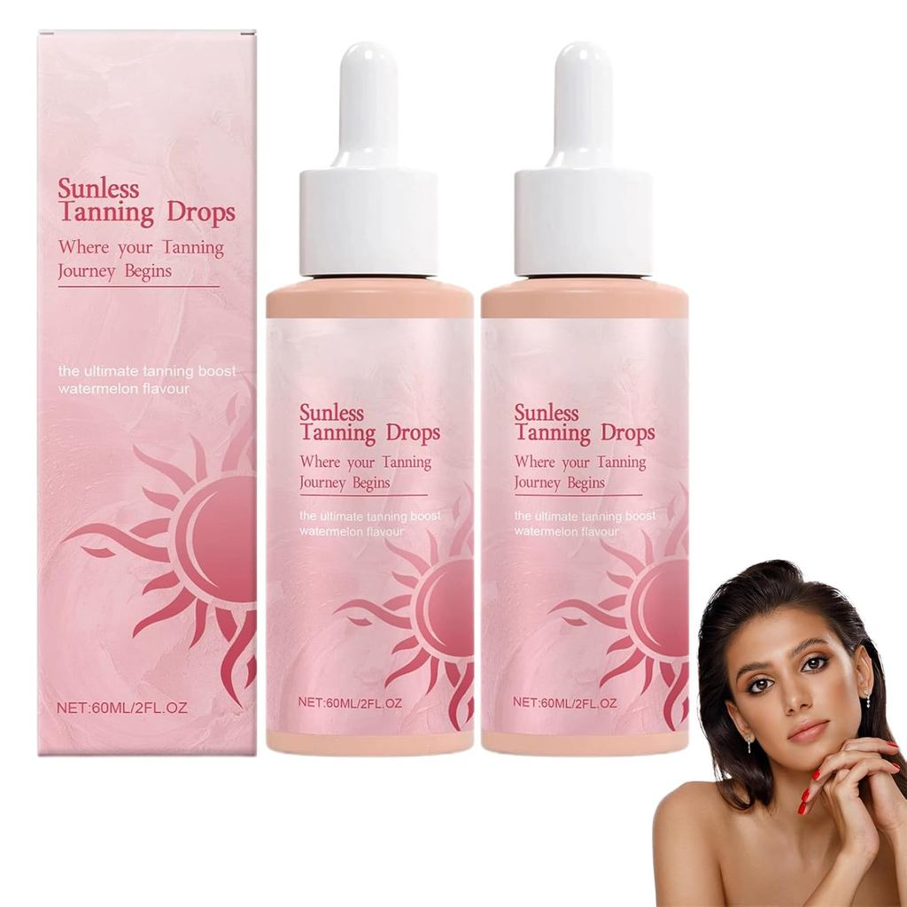Sunless Tanning Drops To Drink, Tanning Drop to Drink, Color Correcting Self Tan Drop, Moisturizing 