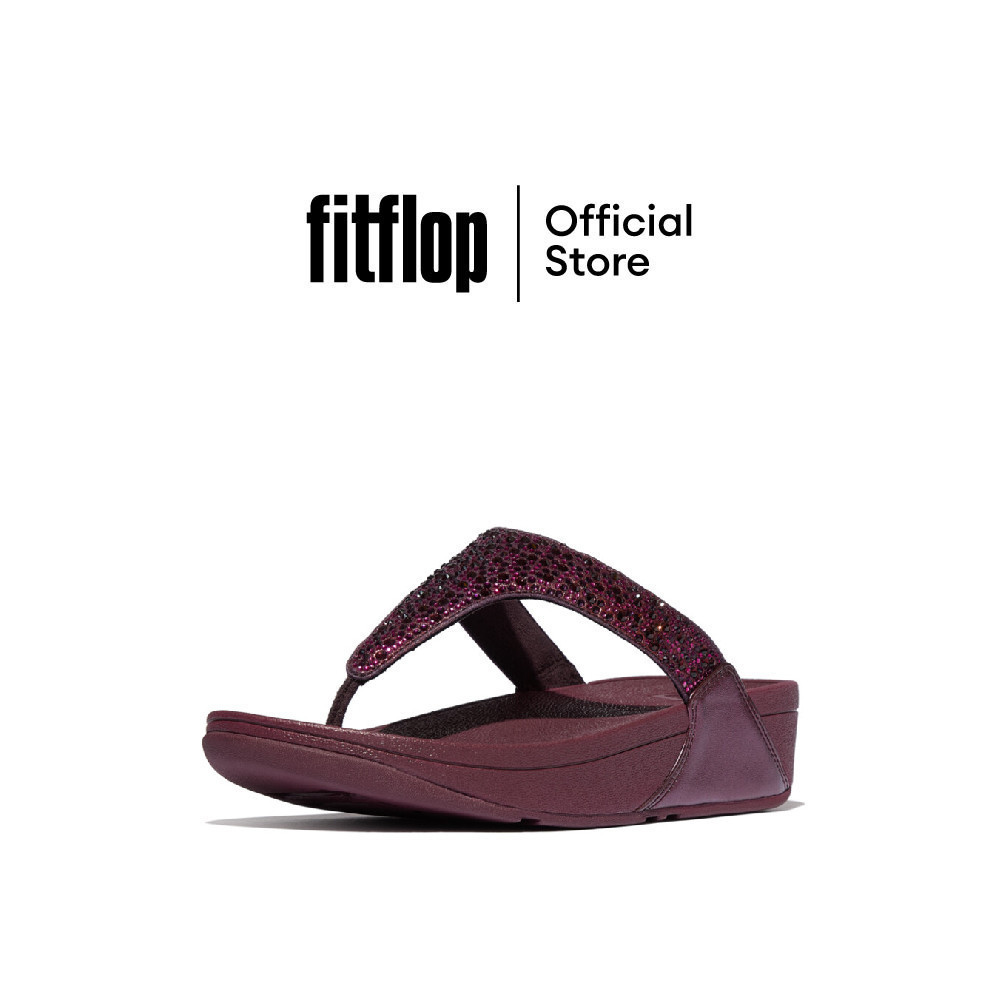 FITFLOP LULU CRYSTAL-MIX TOE-POST รองเท้าแตะแบบหูหนีบผู้หญิง รุ่น JE3-C98 สี PURPLE