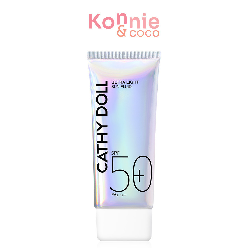 Cathy Doll Ultra Light Sun Fluid SPF50+ PA++++ 70ml ครีมกันแดดเนื้อฟลูอิด สูตรสำหรับออกแดดแรง.