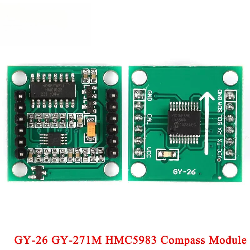 GY-26 ความไวความแม่นยําสูงดิจิตอลอิเล็กทรอนิกส์เข็มทิศ Sub-compass โมดูล Sensor GY26 GY-271M HMC5883