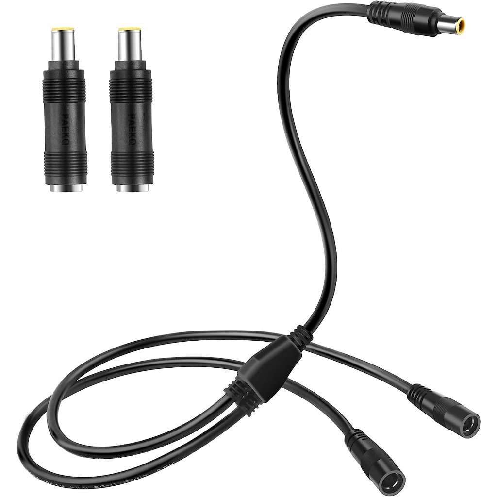 Solar Adapter 8mm Splitter,DC8mm Female and Male Combiner Cable Y Splitter Adapter Cable for Solar P