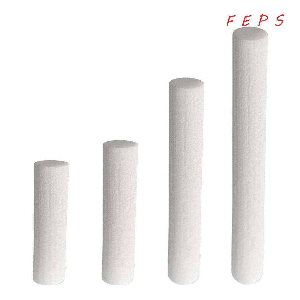 FEPS 50 ชิ้น Humidifier Sticks, 8 มม.ขนาดฟองน้ําติดกรอง Refill Sticks, สําลีอัลตราโซนิกวัสดุผ้าฝ้าย 