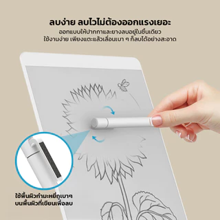 เมจิกไวท์บอร์ดแบบแม่เหล็ก เขียนลบได้ วาดภาพ จดโน็ต น้ำหนักเบา ดีไซน์บางเฉียบ พกพาสะดวก
