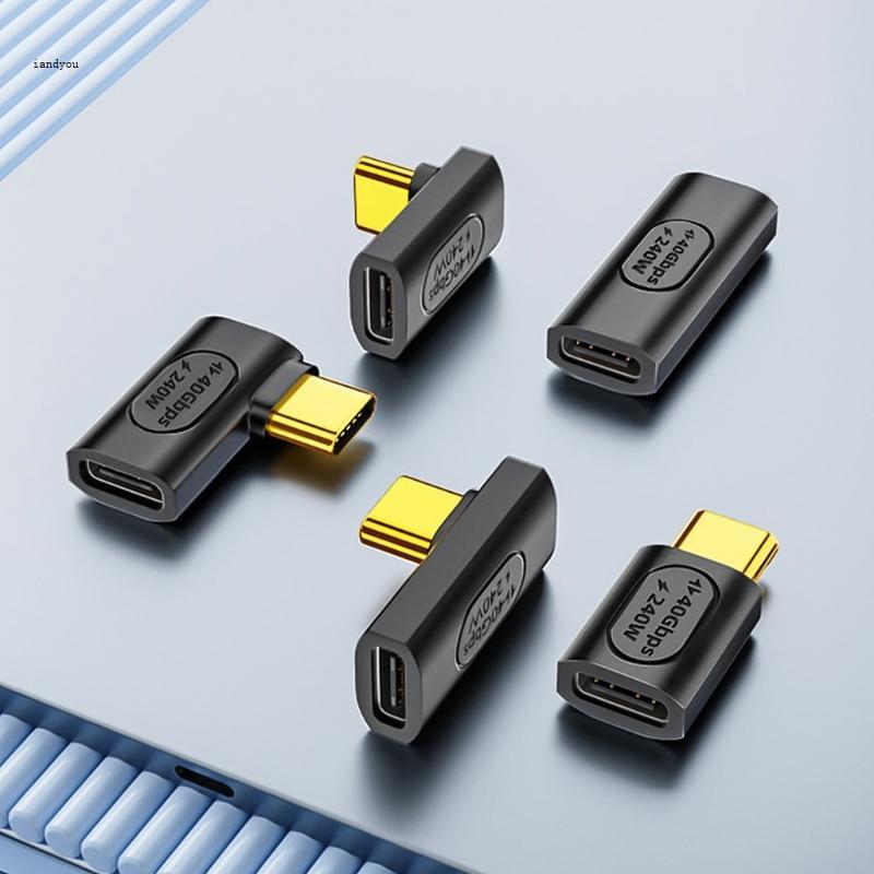 Iny อะแดปเตอร์ USB C ความเร็วสูง 240W Power Delivery ประเภท C ชายกับหญิงสําหรับ otebook โทรศัพท์มือถ