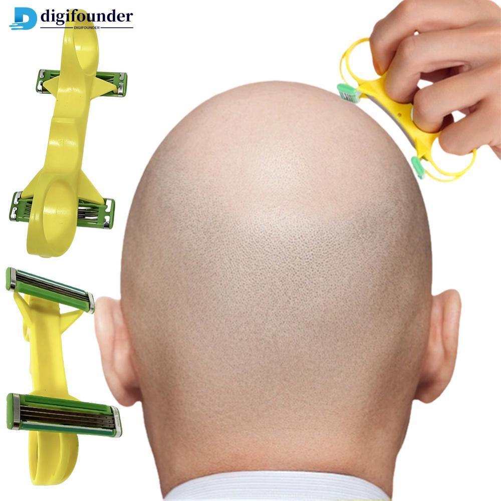 DIGIFOUNDER Double Edge Safety Shaver เครื่องโกนหนวดหัวมัลติฟังก์ชั่นแบบพกพา Hair Clipper Smooth Tri