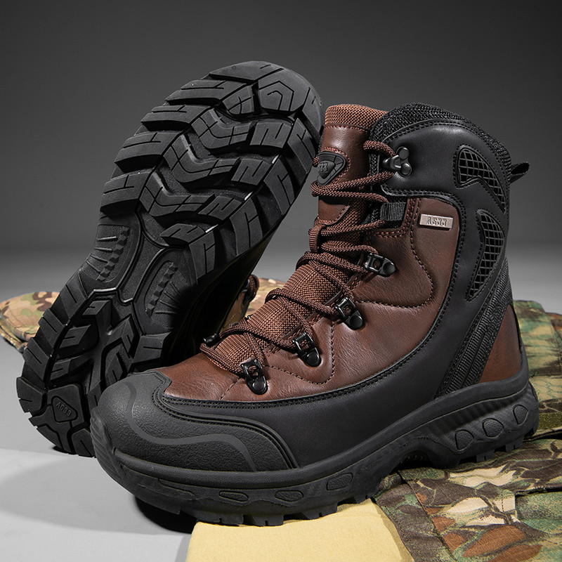[COD] Military Tactical Boots รองเท้าเดินป่ากันน้ํา รองเท้าบูทงานหนัก กันน้ํา เดินป่าสบาย