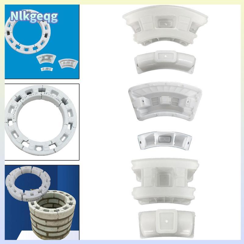 [nlkgeqg] อิฐคอนกรีตวงกลม ABS Mould สําหรับ Garden Pavers รั้วถนน DIY และ Well Shaft Wall Constructi