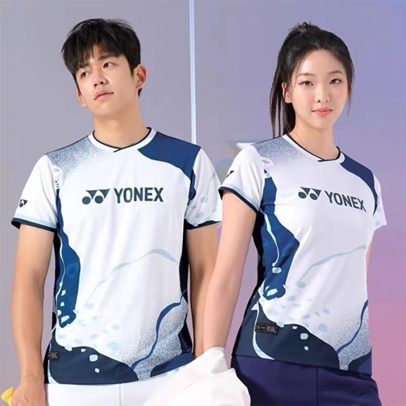 เจอร์ซีย์แบดมินตันสำหรับผู้ชายและผู้หญิง เสื้อยืดสำหรับกีฬา สวมใส่สบาย เหมาะสำหรับการเล่นกีฬาและการสวมใส่ในชีวิตประจำวัน