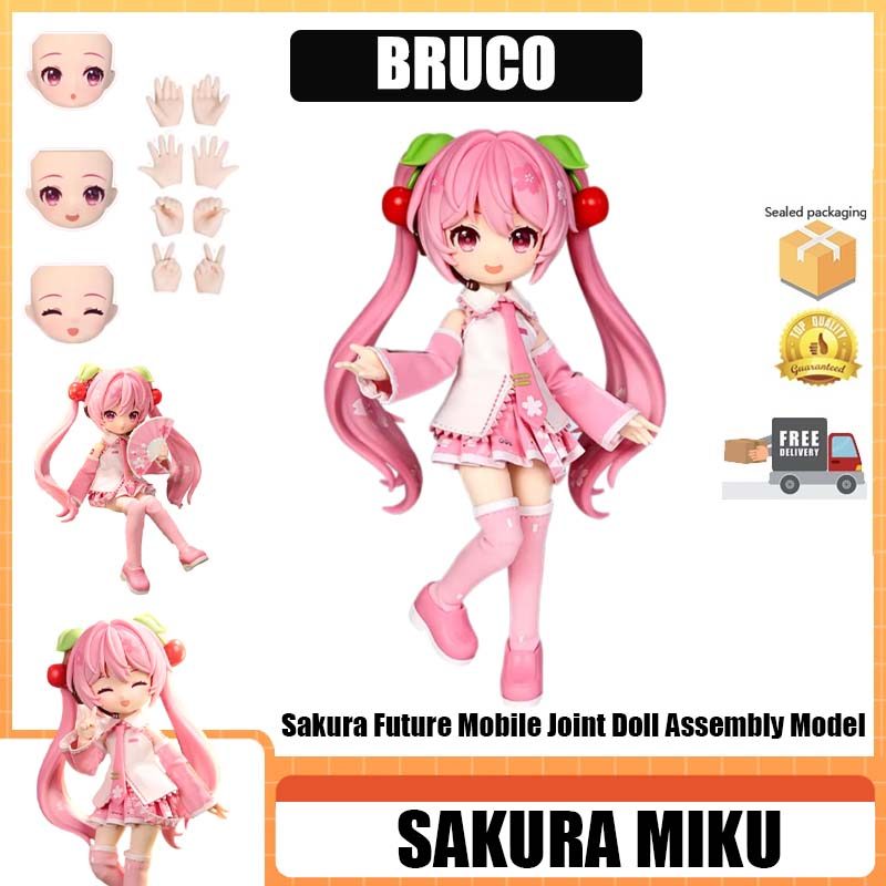 BRUCO Qiyu Edition Hatsune Miku Sakura Future Mobile Joint Doll Assembly Model
