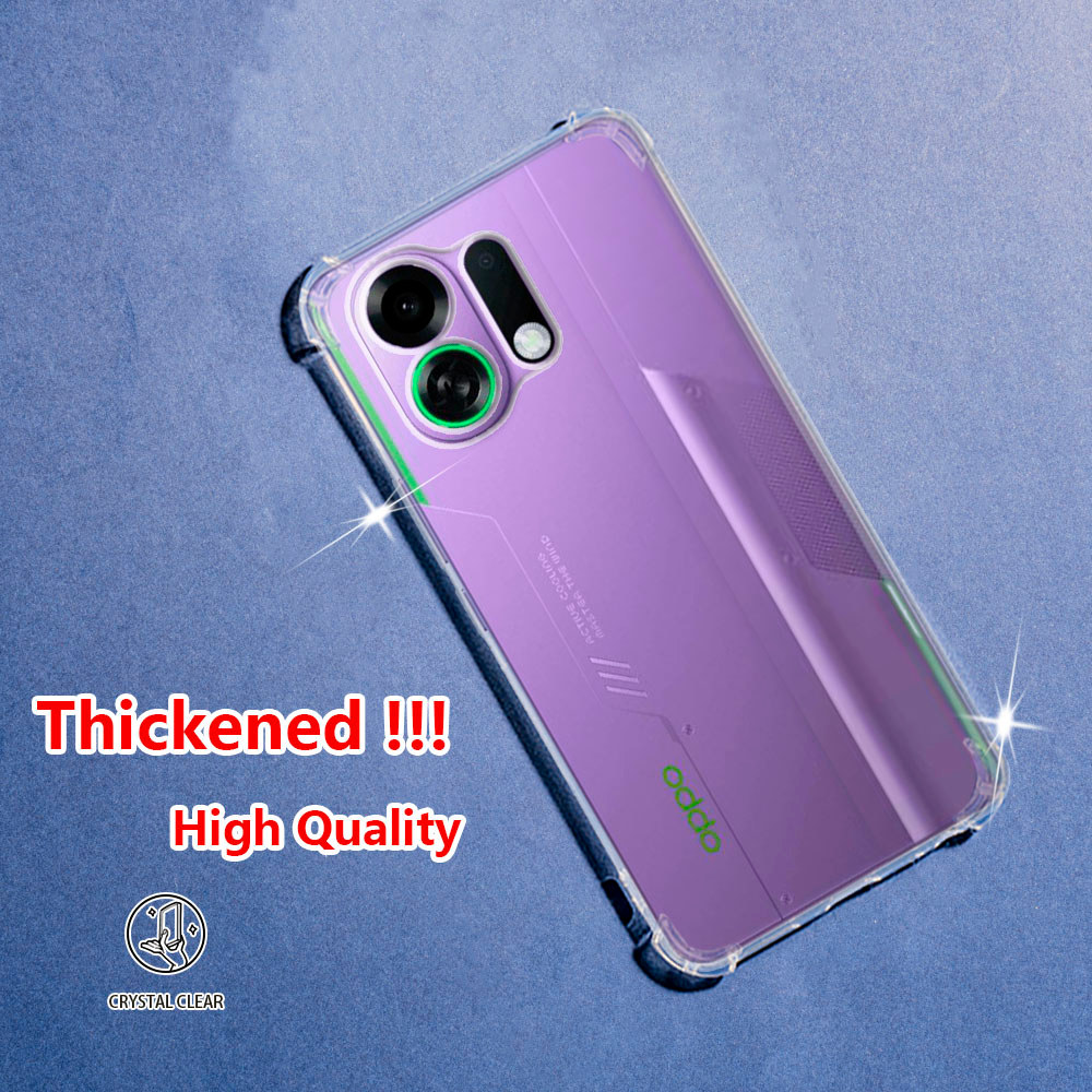 Oppo K13 Turbo Pro PLE110 PLM110 Crystal Clear Jelly Case Air-Guard Corner Soft TPU ยืดหยุ่นซิลิโคนป้องกันยางโปร่งใสเคสโทรศัพท์