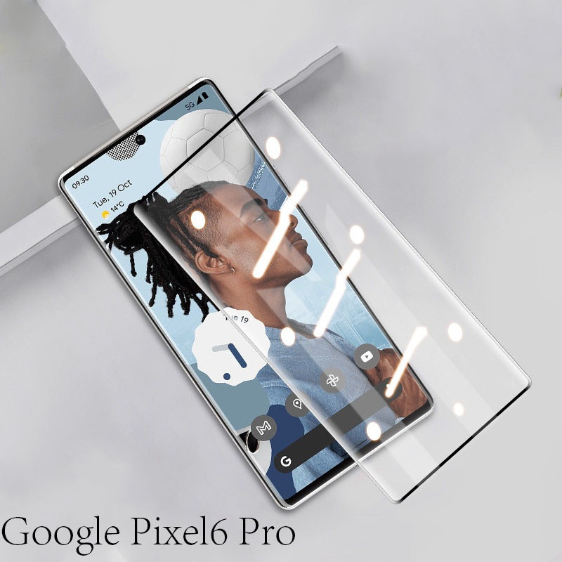 สําหรับ Google Pixel 6 7 8 Pro โทรศัพท์ป้องกันหน้าจอกระจกนิรภัย 3D กระจกโค้งด้านหน้าป้องกันกระจก HD