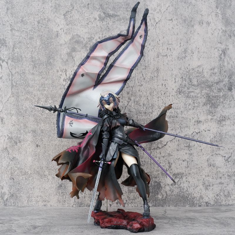 รุ่นคุณภาพสูงขนาดใหญ่สีดํา Joan of Arc Alter Fate Grand Order Avengers Black Joan of Arc เครื่องประด