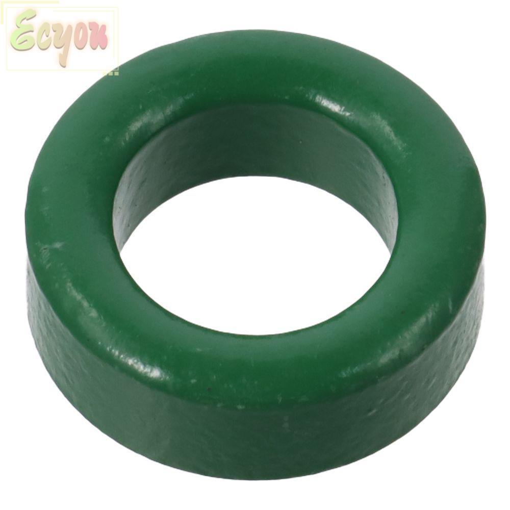ECYOU Toroid Ferrite Core, Power Transformer Restraining Interfal, Green Ferrite Chokes Ring 22mm x 