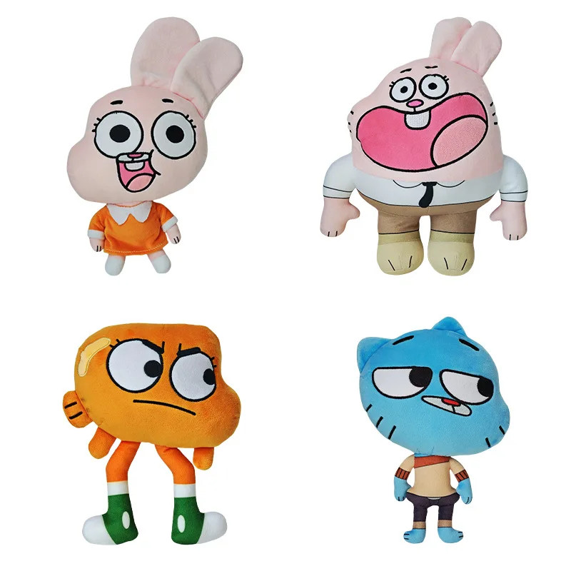 ใหม่ World Of Gumball Darwin ตุ๊กตาตุ๊กตาการ์ตูนกล้วย Joe Anais Richard Nicole Plushie Kawaii นุ่มตก