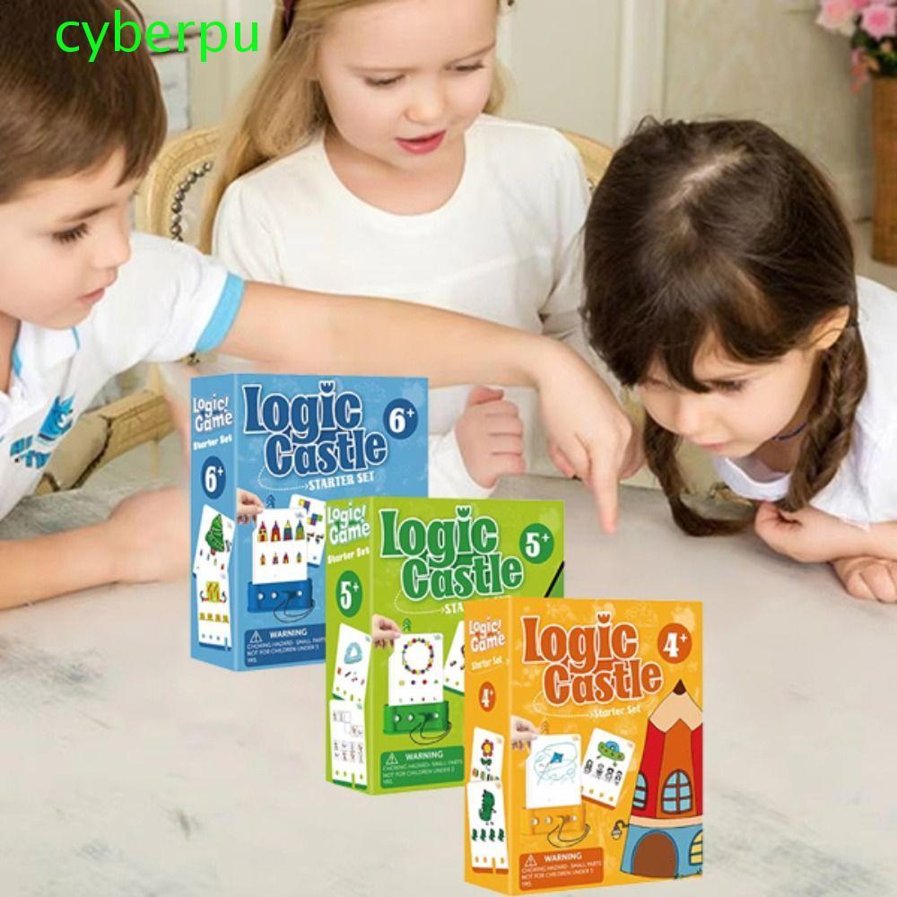 CYBERPULSE Logic Key Thinking Training, Early Educational Montessori Kids Logic Key Puzzle Game, Mat
